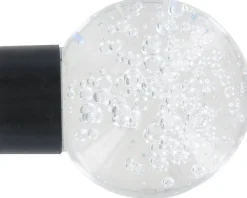 Outlet Inventiv EMBOUT BARRE A RIDEAU BOULE A BULLES NOIR MAT DIAMETRE 28MM -