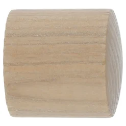 Clearance GoodHome Embout bouchon pour barre à rideau Symi bois de frêne beige naturel Ø28mm