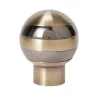 Outlet GoodHome Embout boule pour barre à rideau bicolore 28 mm Antiki or
