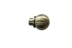 Outlet GoodHome Embout boule pour barre à rideau 19 mm Antiki or