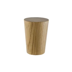 Discount GoodHome Embout cône pour barre à rideau 28 mm Symi naturel