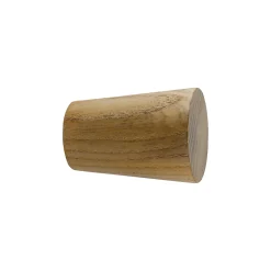Discount GoodHome Embout cône pour barre à rideau 28 mm Symi naturel