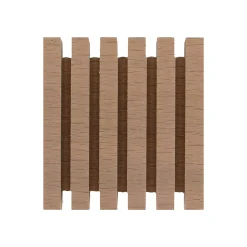 Best Mobois Embout cube strié pour barre à rideau bois de hêtre Ø28mm