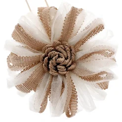 Boulet Embrasse à rideaux aimantée 9cm Beige/Taupe -* Rail À Rideaux