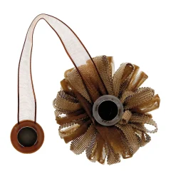 Boulet Embrasse à rideaux aimantée 9cm Blanc/Gris -* Rail À Rideaux