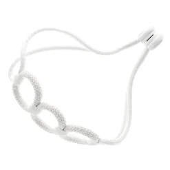 Boulet Embrasse à rideaux 30cm Blanc/Argent -* Rail À Rideaux