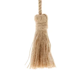 Boulet Embrasse à rideaux 80cm Jute naturelle -* Rail À Rideaux