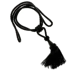 Boulet Embrasse à rideaux 70cm Noir -* Rail À Rideaux