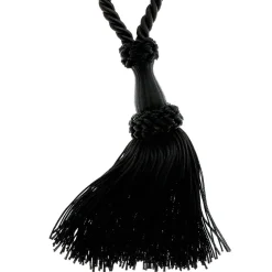 Boulet Embrasse à rideaux 70cm Noir -* Rail À Rideaux