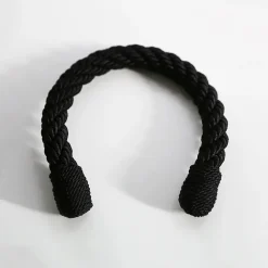 Madeco Embrasse à rideaux flexible torsadée noir, Orto* Embrasse À Rideaux