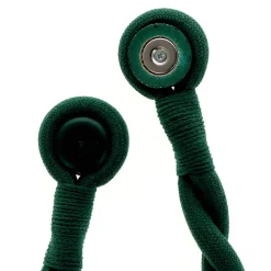 Hot Boulet Embrasse à rideaux tressée aimantée 30cm Vert cyprès -