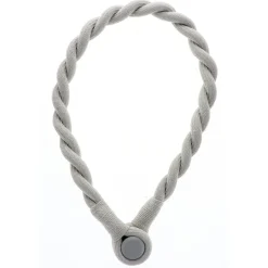 Discount Boulet Embrasse à rideaux tressée aimantée 30cm Gris -
