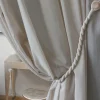 Clearance Boulet Embrasse à rideaux tressée aimantée 30cm Naturelle -