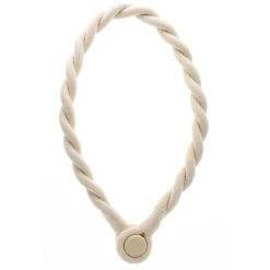 Clearance Boulet Embrasse à rideaux tressée aimantée 30cm Naturelle -