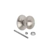 Emuca - Bouton de porte entree Bowler - Acier inoxydable - Nickel satine - Poignee 70 mm - Pour porte 35 60 mm* Bouton De Porte
