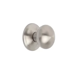 Emuca - Bouton de porte entree Bowler - Acier inoxydable - Nickel satine - Poignee 70 mm - Pour porte 35 60 mm* Bouton De Porte
