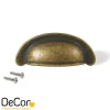Emuca Poignée pour meubles Alberic, L77mm, entraxe 64mm, Zamak, Bronze* Poignée De Meuble
