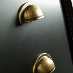 Emuca Poignée pour meubles Alberic, L77mm, entraxe 64mm, Zamak, Bronze* Poignée De Meuble