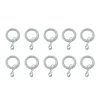Best GoodHome Ensemble d'anneaux 10 mm blanc mat Nisis