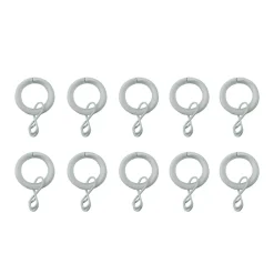 Best GoodHome Ensemble d'anneaux 10 mm blanc mat Nisis