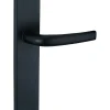 Thirard Ensemble de poignées pour porte intérieure Maia sans trou, carré 7mm, entr'axes 195mm, noir -* Poignée Sur Plaque