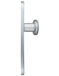 Outlet Thirard Ensemble de poignées pour porte palière Sultane trou de cylindre, carré 7mm, entr'axes 195mm, argent -
