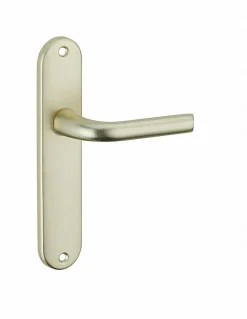 Thirard Ensemble de poignées pour porte intérieure Leto sans trou, carré 7mm, entr'axes 165mm, couleur F2 -* Poignée Sur Plaque|Poignée De Porte Intérieure