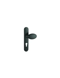 Discount Thirard Ensemble de poignées pour porte palière Sultane trou de cylindre, carré 7mm, entr'axes 195mm, anthracite -