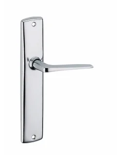New SP Ensemble de poignées pour porte intérieure Demeter sans trou, entr'axes 195mm, chromé -