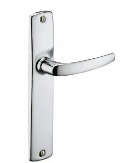 Best Thirard Ensemble de poignées pour porte intérieure Abbeville sans trou, carré 7mm, entr'axes 165mm, chromé -