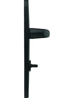 Thirard Ensemble de poignées pour salle de bain/toilette Sultane à condamnation, carré 7mm, entr'axes 195mm, noir -* Poignée De Porte Intérieure