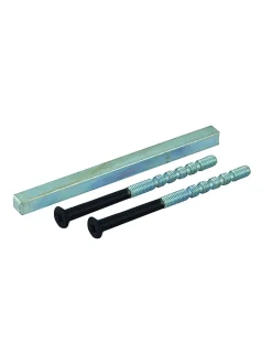 Thirard Ensemble de poignées pour salle de bain/toilette Sultane à condamnation, carré 7mm, entr'axes 195mm, noir -* Poignée De Porte Intérieure