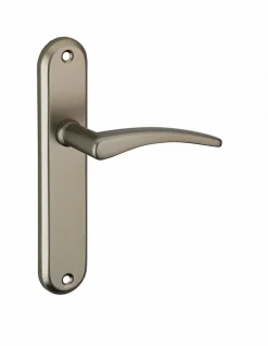 New Thirard Ensemble de poignées pour porte intérieure Vesta sans trou, carré 7mm, entr'axes 165mm, noir -