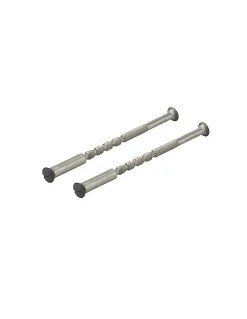 New Thirard Ensemble de poignées pour porte intérieure Vesta sans trou, carré 7mm, entr'axes 165mm, noir -