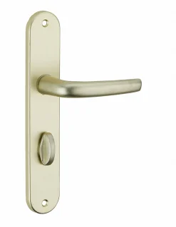New Thirard Ensemble de poignées pour porte intérieure Maia à condamnation, carré 7mm, entr'axes 195mm, couleur F2 -