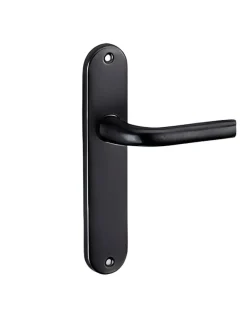 Thirard Ensemble de poignées pour porte intérieure Leto sans trou, carré 7mm, entr'axes 165mm, noir -* Poignée De Porte Intérieure