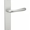 Outlet Thirard Ensemble de poignées pour porte intérieure Pelope sans trou, carré 7mm, entr'axes 195mm, argent -