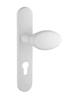 Online Thirard Ensemble de poignées pour porte d'entrée palière Sultane trou de cylindre, entr'axes 195mm, blanc -