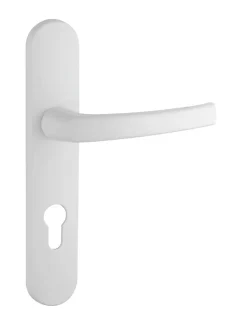 Online Thirard Ensemble de poignées pour porte d'entrée palière Sultane trou de cylindre, entr'axes 195mm, blanc -