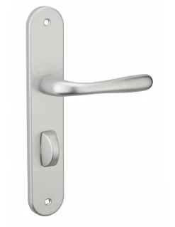 Outlet Thirard Ensemble de poignées pour salle de bain/toilette Pelope à condamnation, carré 7mm, entr'axes 195mm, argent -