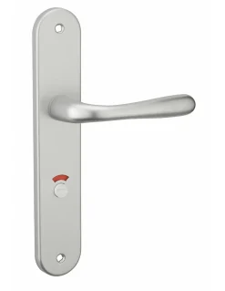 Outlet Thirard Ensemble de poignées pour salle de bain/toilette Pelope à condamnation, carré 7mm, entr'axes 195mm, argent -