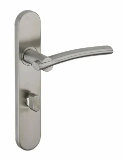 Clearance Thirard Ensemble de poignées pour salle de bain/bain Poseidon à condamnation, carré 7mm, entr'axes 195mm, inox brossé -