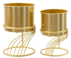 Mauro Ferretti Ensemble Supports Vase Spirale 2 pièces Diamètre 23 x 35 20 x 30 cm* Vase Décoratif