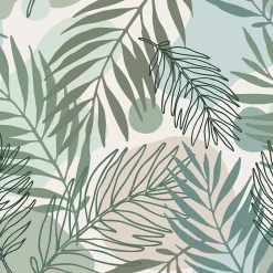 Best Estahome papier peint feuilles vert et bleu - 50 x 900 cm - 139820