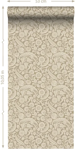Best Estahome papier peint fleurs cervine - 50 x 900 cm - 139783