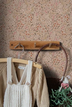 Clearance Estahome papier peint fleurs rose terracotta - 53 cm x 10.05 m - 139700