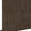 Sale Estahome papier peint graphique 3D brun foncé - 50 x 900 cm - 139940