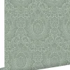 Best Estahome papier peint ornement vert grisé - 50 x 900 cm - 139633