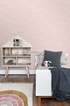 Best Estahome papier peint petits nuages rose clair - 50 x 900 cm - 139516