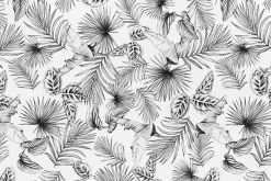 D-C-Fix Film occultant fenêtre statique feuillage noir et blanc 67,5 x 150cm ®,Botanicals* Sticker Et Adhésif Décoratif